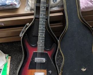 PLL #496 Vintage Sekova Bass Guitar 1960s era 30" scale @ $300