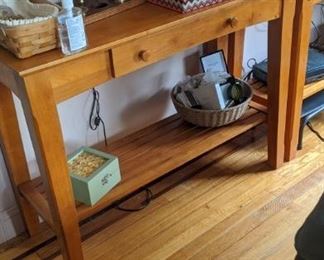 PLL #479 TWO SINGLE DRAWER CONSOLES @ $75 EA