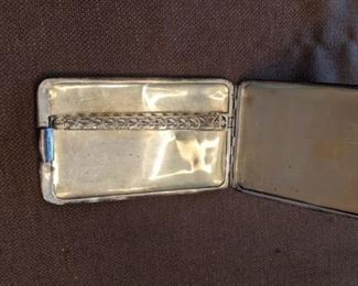 PLL #93 Tiffany & Co Sterling Silver Art Deco Cigarette case $250 - Approx 4 1/2" x 3"