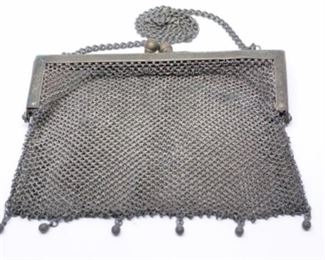 PLL # 724 Vintage Mesh German Silver Purse @ $15