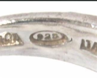 PLL #730 A Tiffany & Co. 925 Italy Zig Zag Ring
Approximate Measurements: S-6
Weight:9.90 Grams / 0.32ozt $60