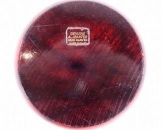 $15 Hand Carved Alabaster Round Trinket Box Italy
SIZE/DIMENSIONS (Approximate):
5x5x3