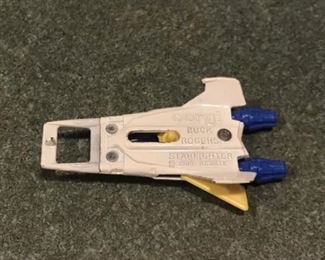 $15 Vintage 1980 Corgi Buck Rogers Starfighter Space Ship -diecast; wings operate