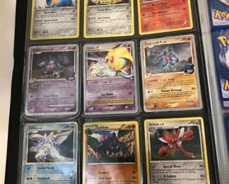 HUGE LOT OF POKEMON CARDS WITH A BINDER 90 CARD LOT