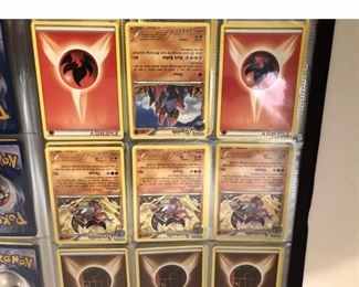 HUGE LOT OF POKEMON CARDS WITH A BINDER 90 CARD LOT