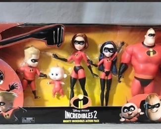 New Sealed Incredibles 2 Action Pack Figure Set