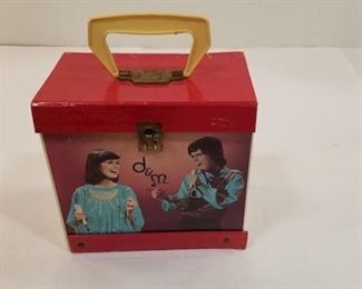 Vintage Donny & Marie Record Single Box