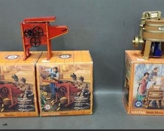 3 ERTL Farm Series Antique Corn Sheller and More