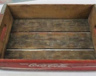 Coca Cola Collector Lot Clock Wood Crate and Cutting Board