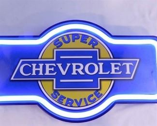 Chevrolet Super Service Neon Sign