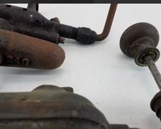 Title: Antique Blowtorch (Early 1900's) Length (in.) : 7 in Width (in.) : 1.5 in Height (in): : 10.50 in