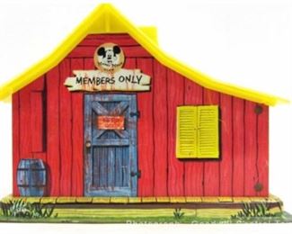 Vintage Mickey Mouse Club House Coin Bank