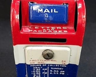 Vintage Tin Mailbox Toy