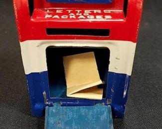 Vintage Tin Mailbox Toy