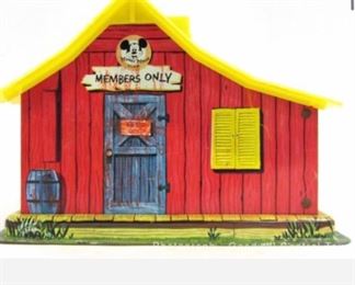 Vintage Mickey Mouse Club House Coin Bank