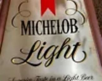 Vintage Michelob Light Beer Sign, works