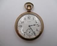 Antique 1917 Elgin Gold Tone Pocket Watch