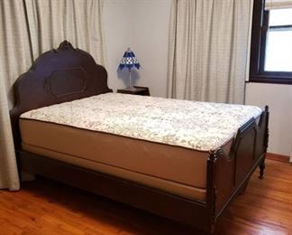 Antique Full Bed Frame Complete ~ Headboard, Footboard and Siderails