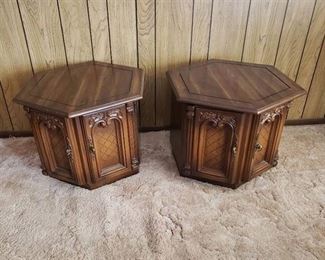 Pair of Octagon End Tables