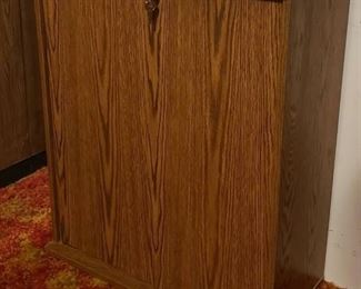 Fournier Particle Board Tape Storage Cabinet w/keys ~ 24 in. x 12 in. x 29 in.