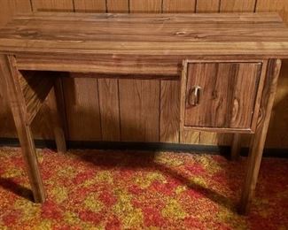 Single Door Particle Board Desk ~ 42 in. x 16 in. x 30 in.