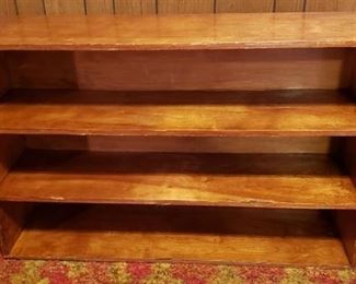 Wood 3 Shelf Bookcase ~ 48 in. x 12 in. x 31 in.
