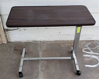 Invacare Tilting Adjustable Bed Side Table ~ 26 in. x 16 in. x 26 in. to 39 in.