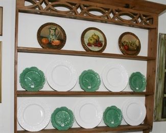 PINE PLATE RACK