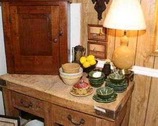 ALL 'GOODIES' ON BUTCHER BLOCK ARE VINTAGE