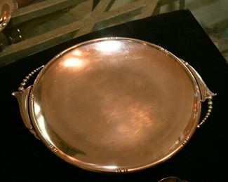 ROUND PLATTER MADE IN THE STYLE OF "GEORGE JENSON"