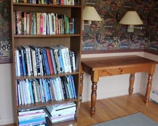 Bookcase with rock & roll books