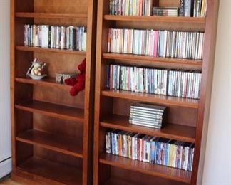 Bookcases with DVD's