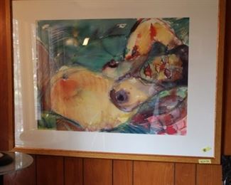 Watercolor of nude, unsigned