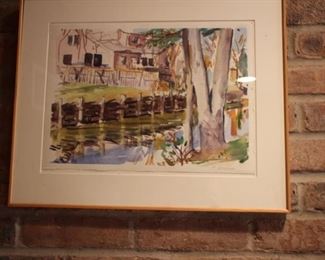 Watercolor signed R. Adzema