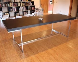 Tui, Soho dining table/desk – wood & chrome