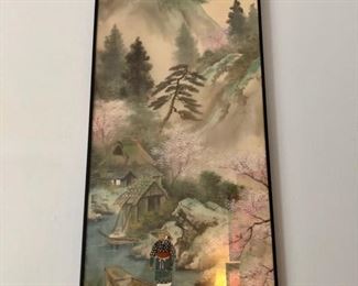 Chinese silk paintings