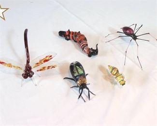 Hand Blown Murano Glass Bugs, Decorative Glass Bugs, Murano Glass Bugs, Murano, Glass Bugs
