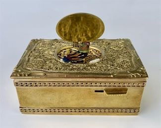 Singing Bird Box with Ornate Gilt Bronze Case    