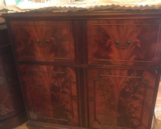 Burl-wood cabinet  