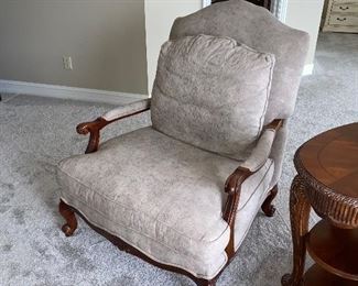TWO UPHOLSTERED WOODEN CHAIRS
$150 EACH