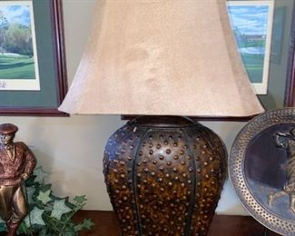 METAL TIN LAMP $60