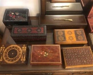 Wood trinket boxes.....