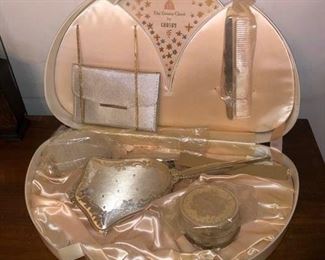 Vintage vanity set with storage box.....