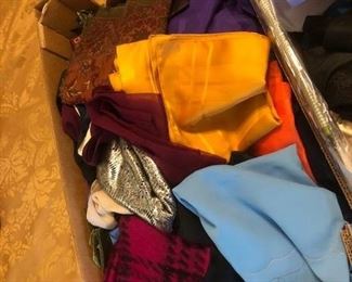 An entire box of women’s scarves