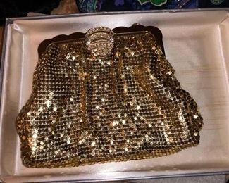 Whiting and Davis mesh purse with original box!