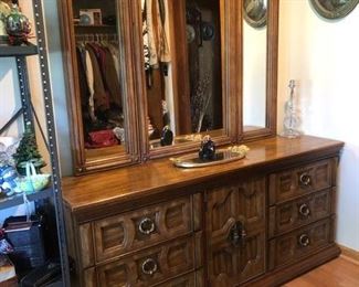 Dresser with mirror