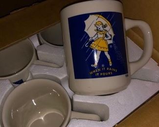 Morton Salt coffee mugs - new in box!