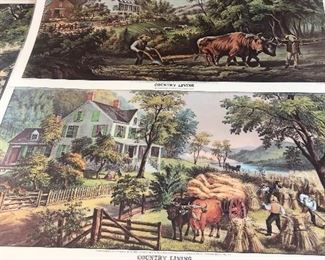 Currier and Ives placemats 