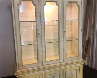 1984 French Provincial China Cabinet 