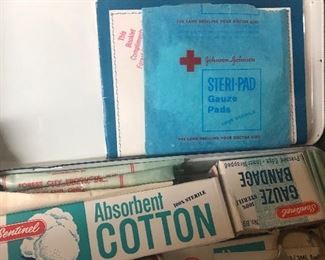 Contents of first aid box